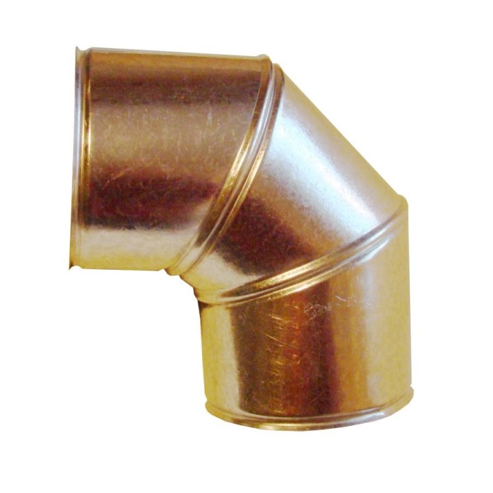 Xplo -  płaszcz ochronny z blachy stalowej ocynkowanej - kolano fi 130 mm