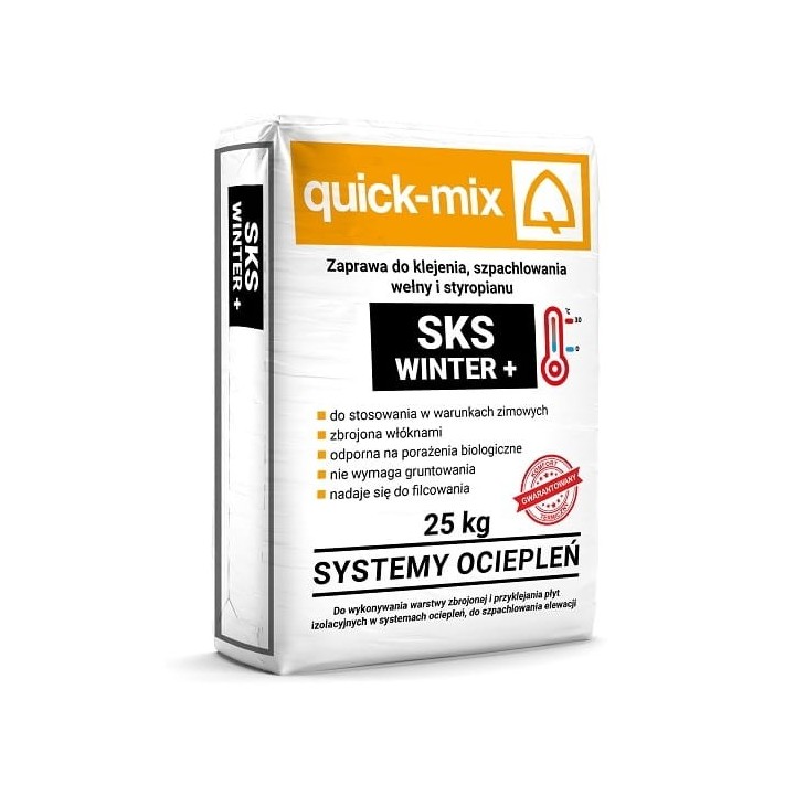 Quick-mix - zaprawa do klejenia, szpachlowania wełny i styropianu SKS Winter+