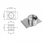 Prodmax - round air distribution system made of galvanized steel - gate valve