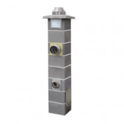 Jawar - Nord Plus solid fuel chimney system with ventilation