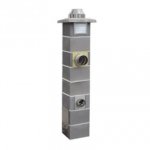 Jawar - Nord Plus solid fuel chimney system with double ventilation