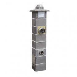 Jawar - Nord Plus solid fuel chimney system with double ventilation