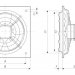 Venture Industries - wentylator ścienny osiowy HXM - jednofazowy 230 V