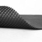 Rekoplast - rubber mat with one-sided Rekosquare square structure